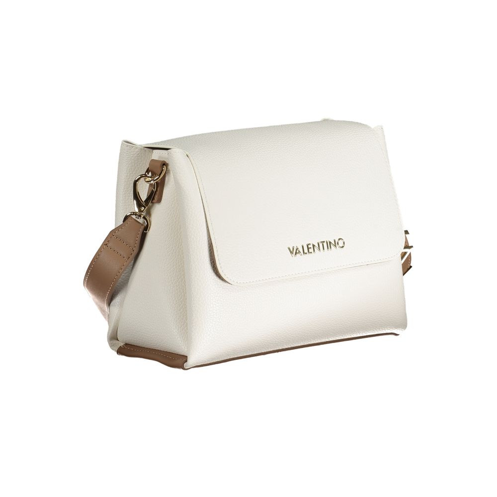 Bianco Polyurethane Women Handbag
