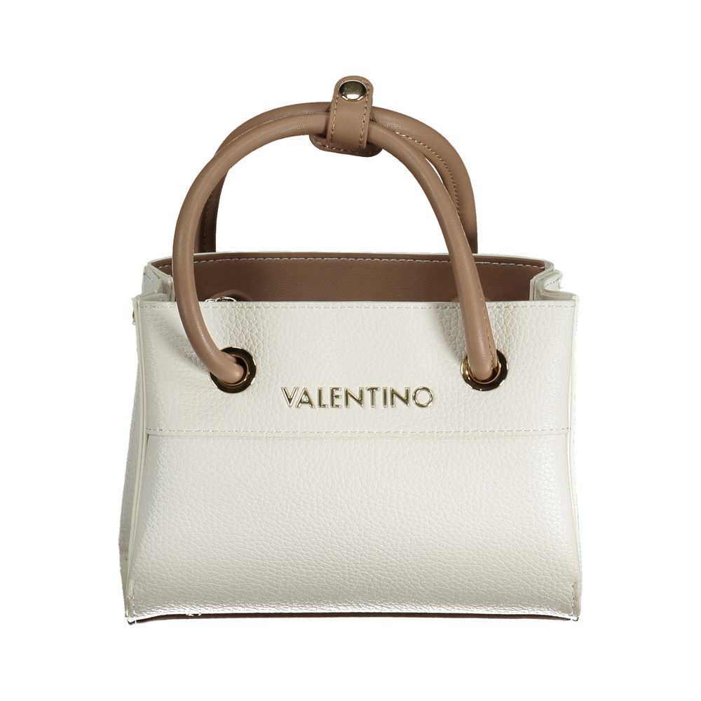 White Polyurethane Women Handbag