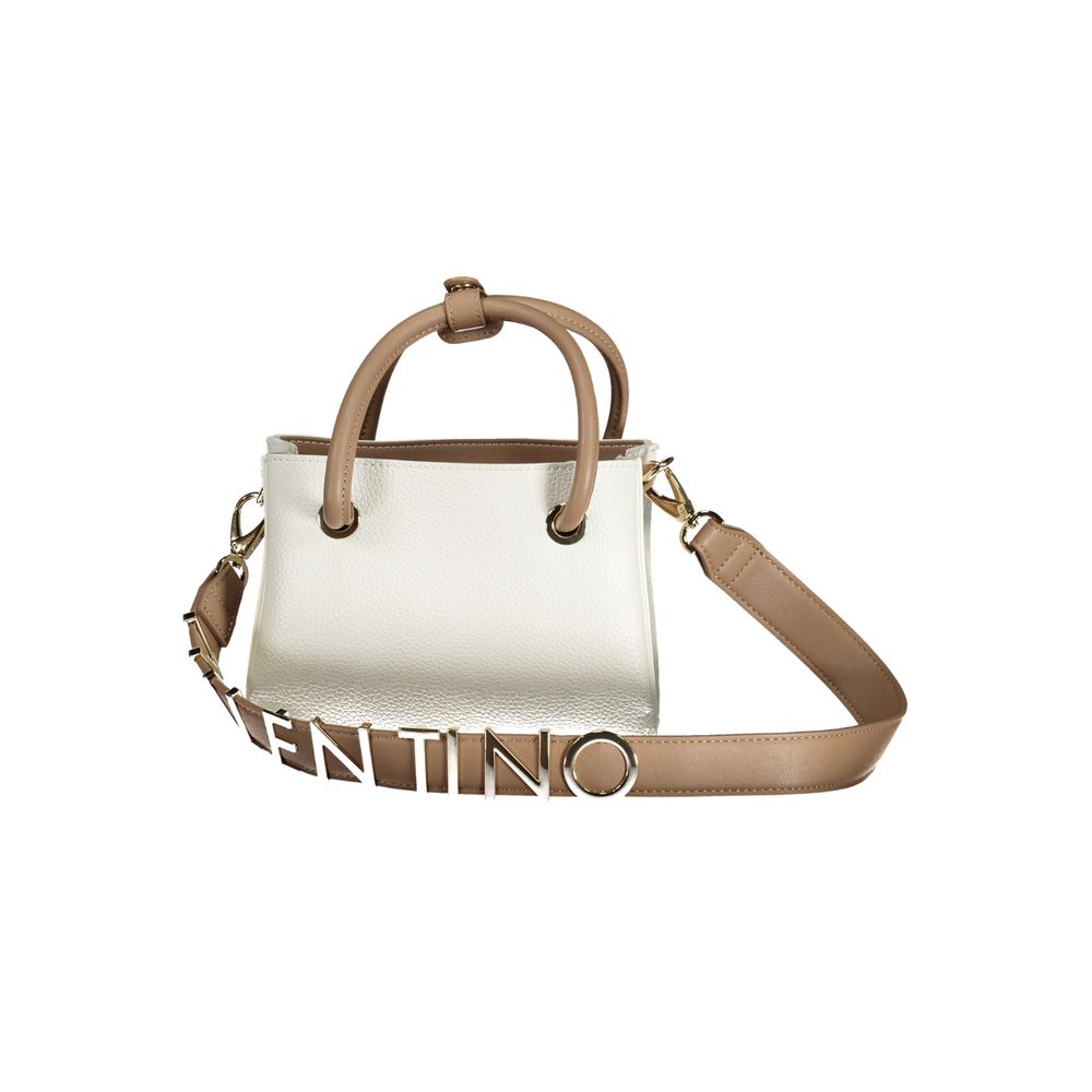 White Polyurethane Women Handbag