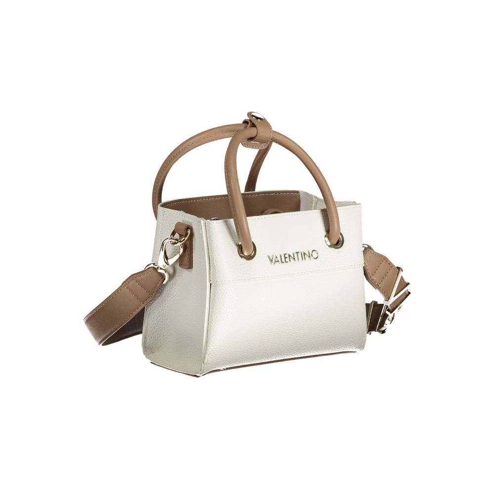 White Polyurethane Women Handbag