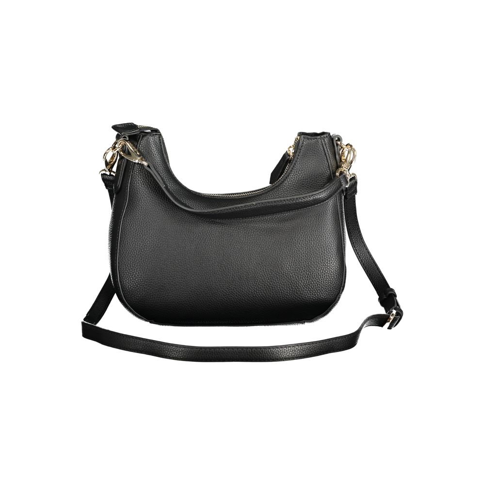 Black Polyurethane Women Bag