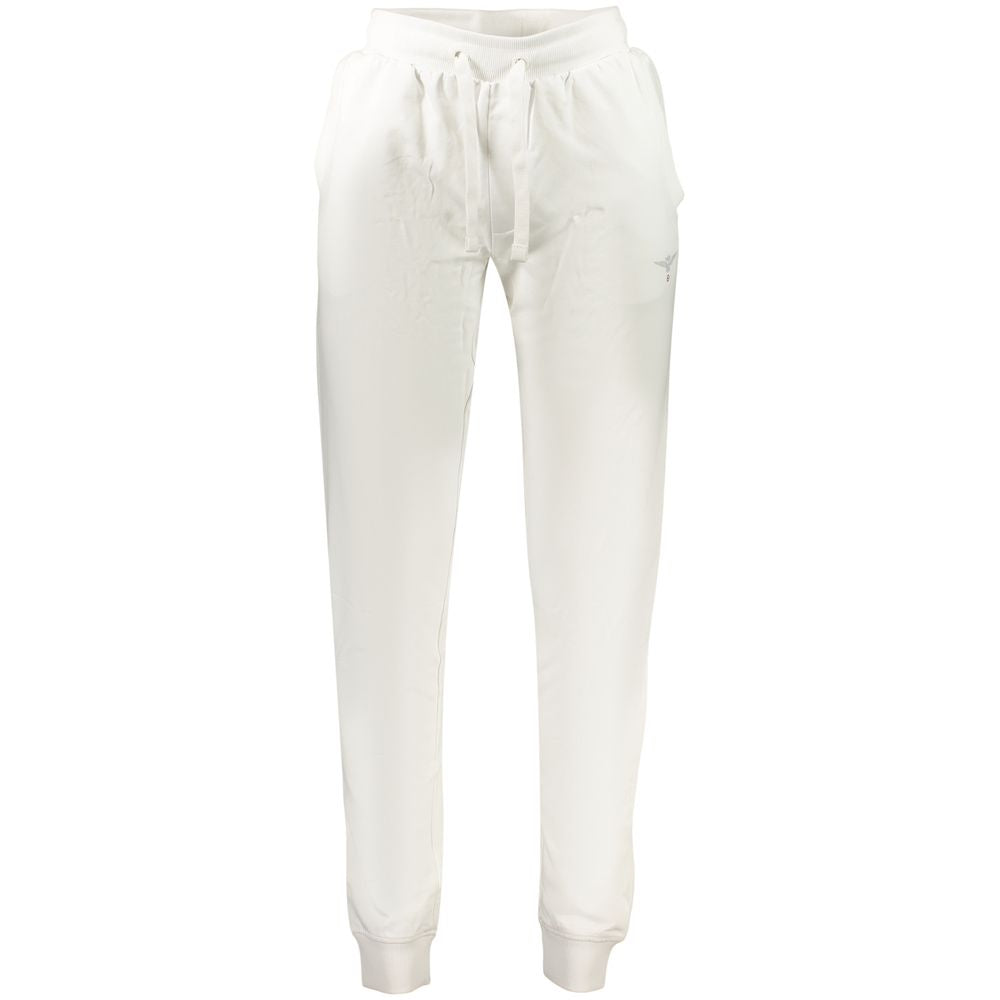 White Cotton Men's Trouser