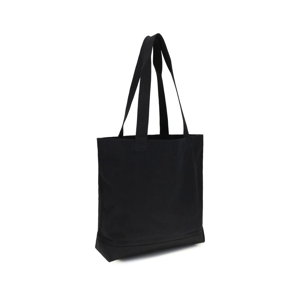 Black Cotton Shoulder Bag