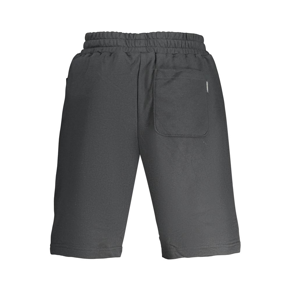 Black Cotton Men's Sweatpants