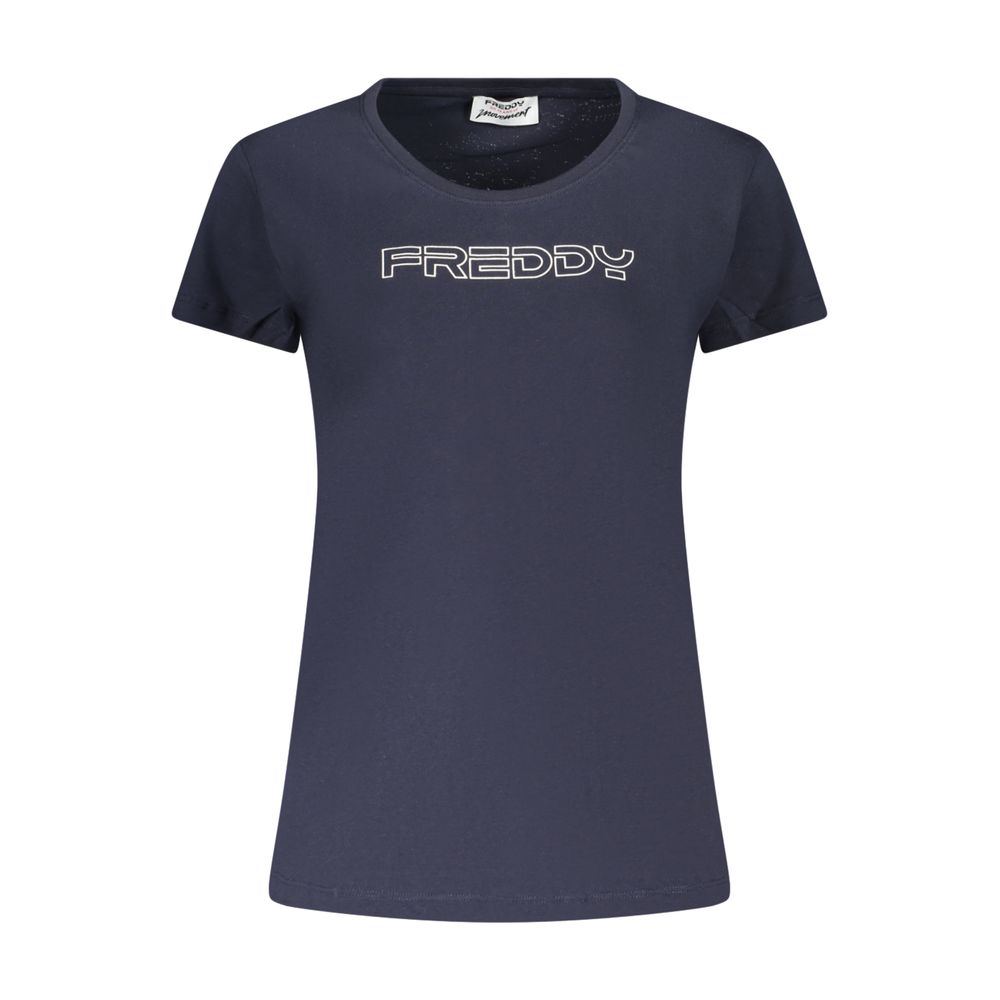 Blue Cotton Women's T-Shirt