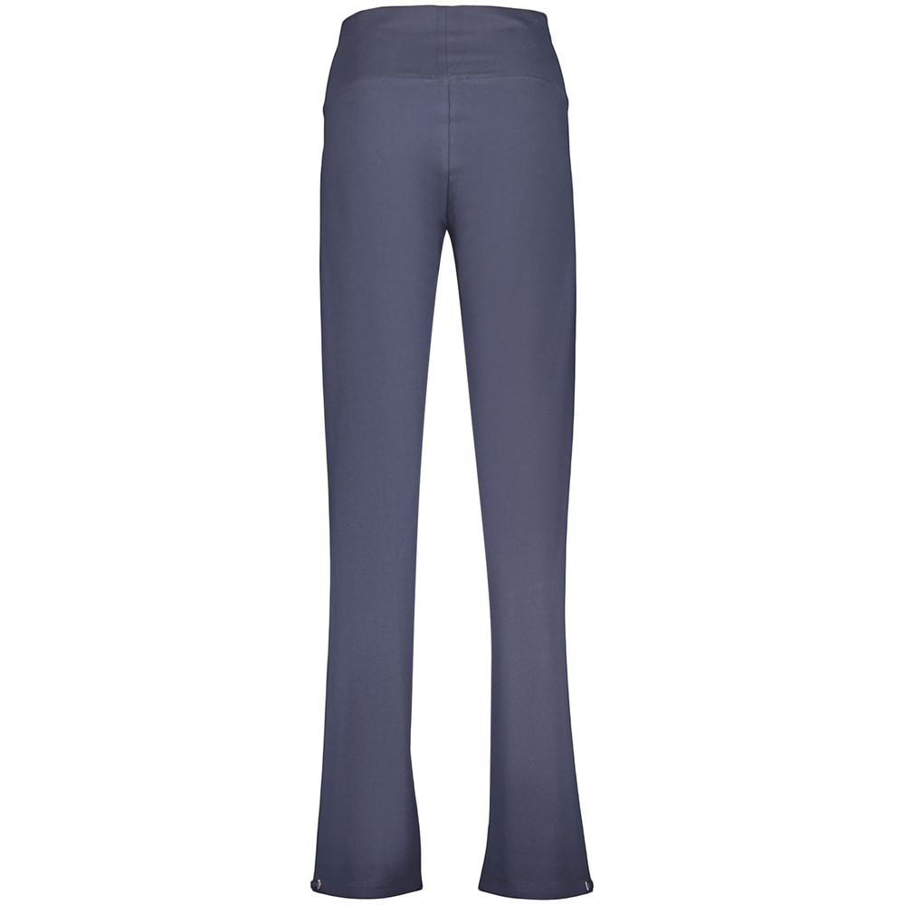 Blue Cotton Women's Trousers