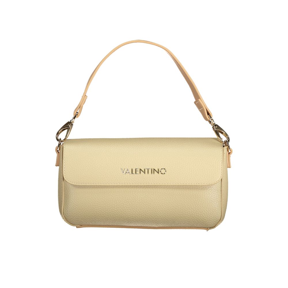 Beige Polyurethane Women's Bag