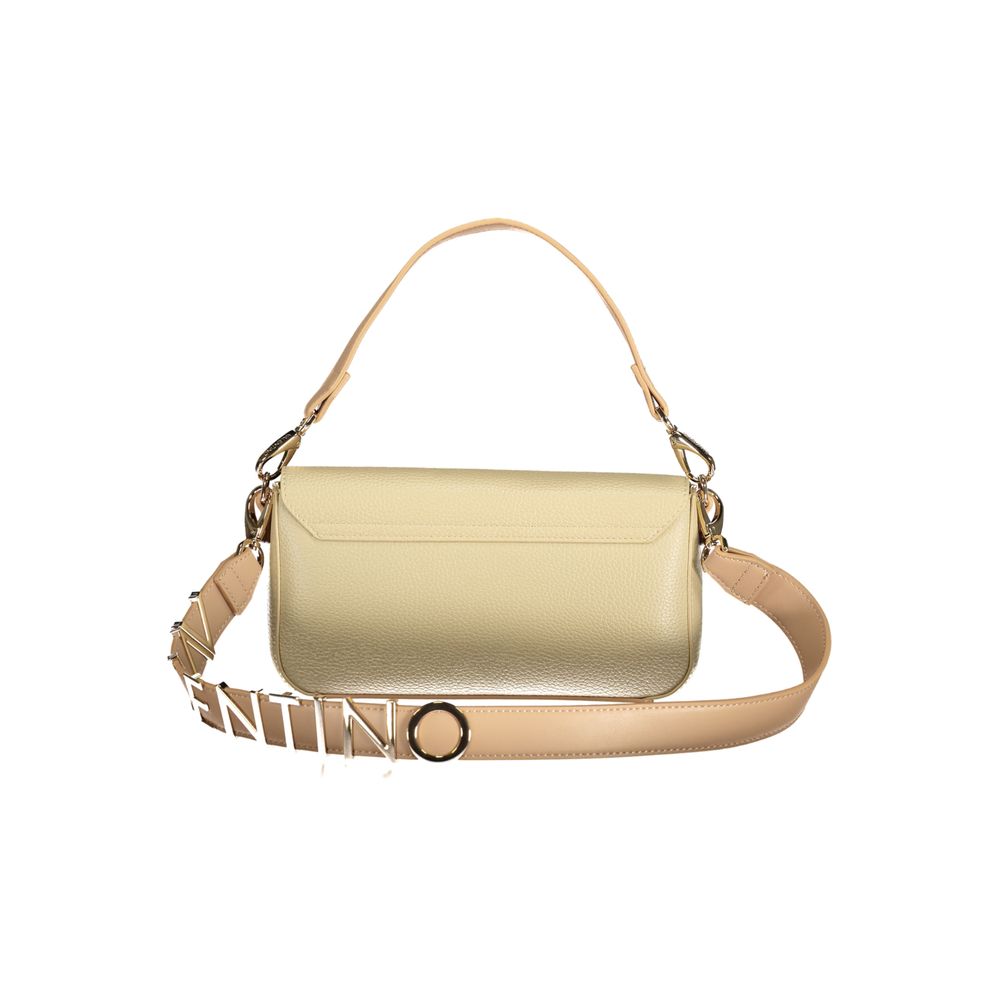 Beige Polyurethane Women's Bag