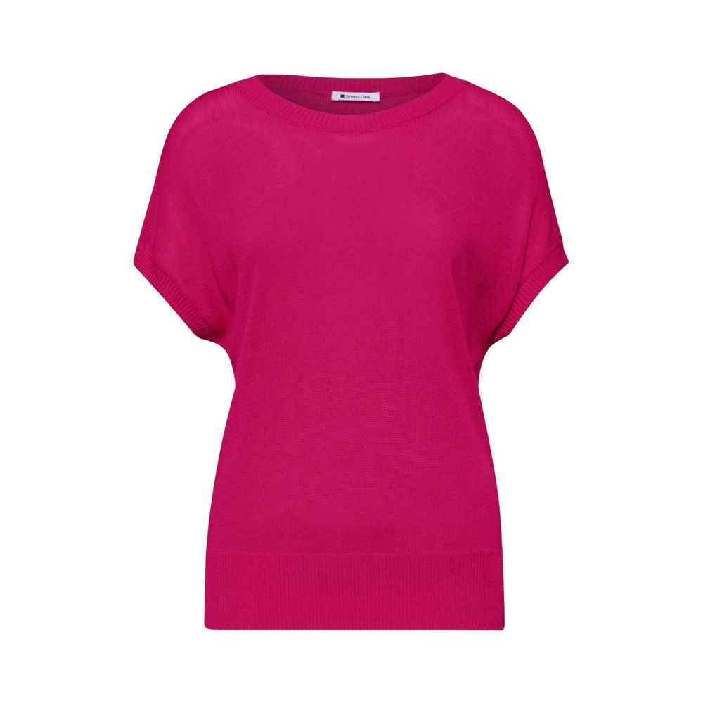 Pink Viscose Sleeveles Sweater
