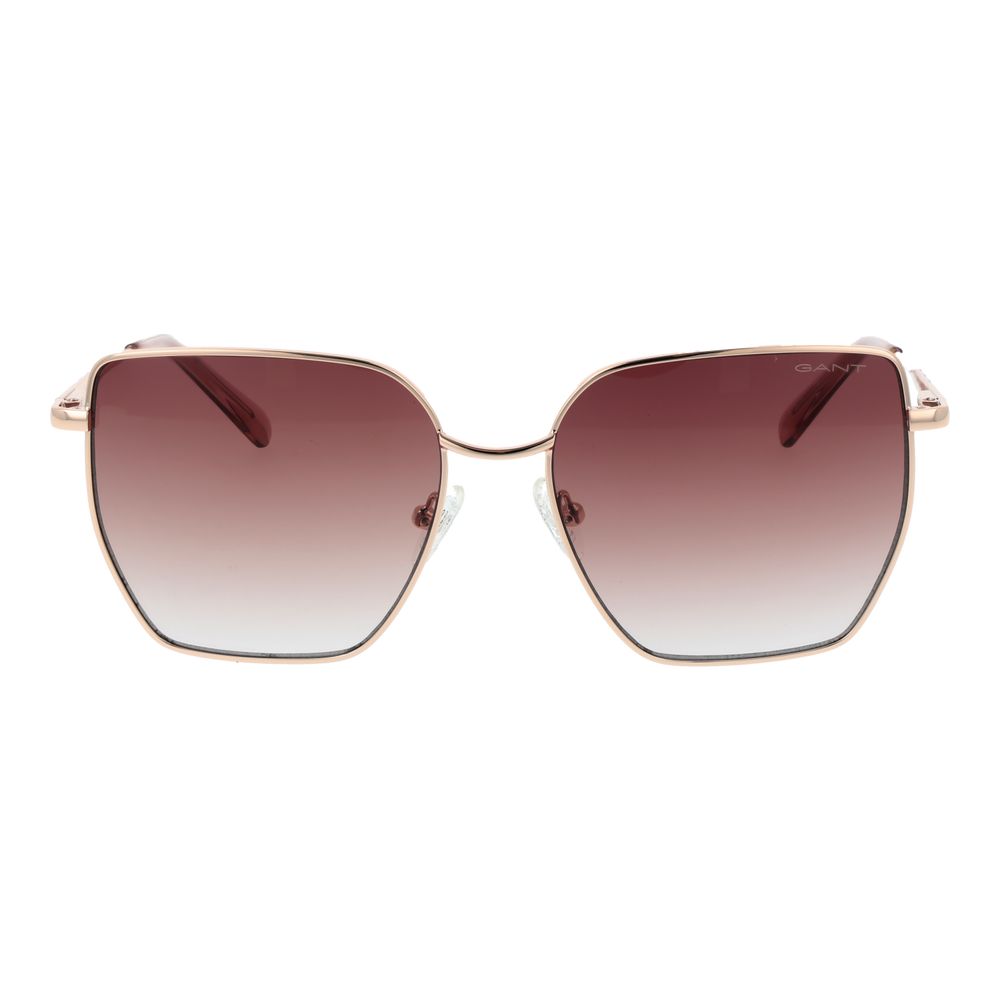 Rose Gold Metal Sunglasses