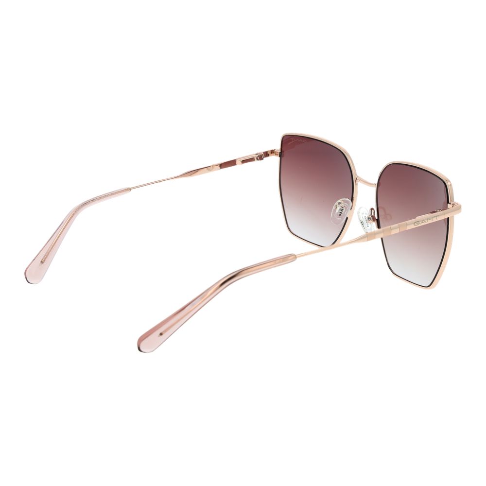 Rose Gold Metal Sunglasses