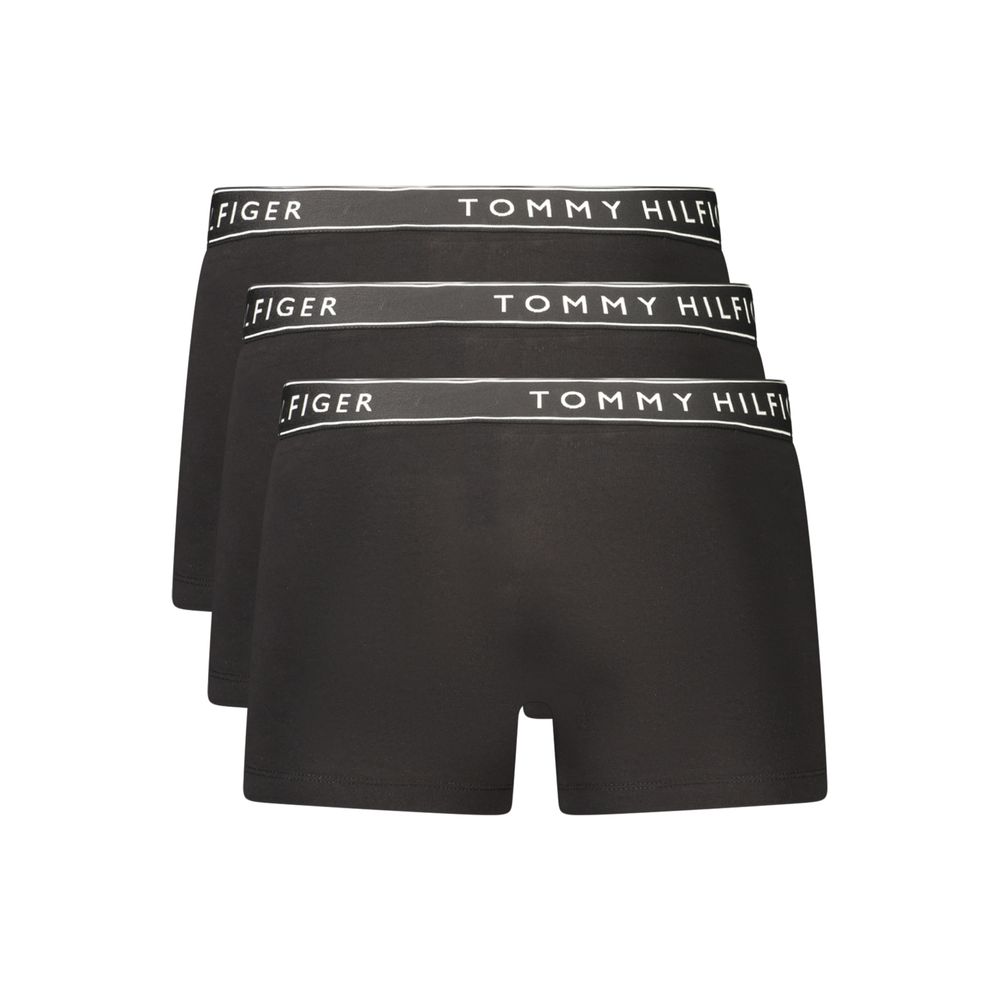 Black Cotton Men's Boxer Shorts