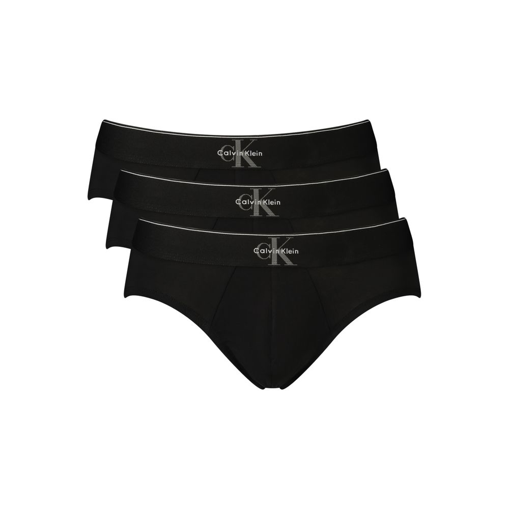 Black Cotton Men's Underwear