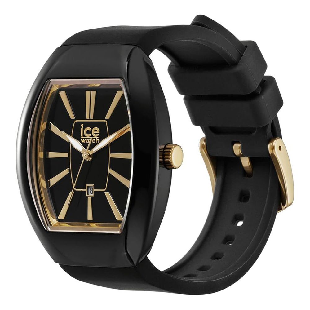 Black Synthetic Dress Watch
