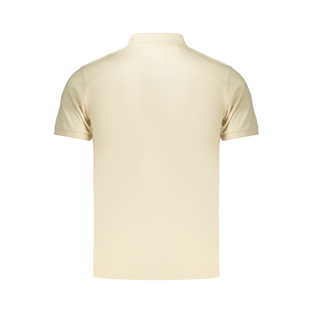 Beige Cotton Polo Shirt