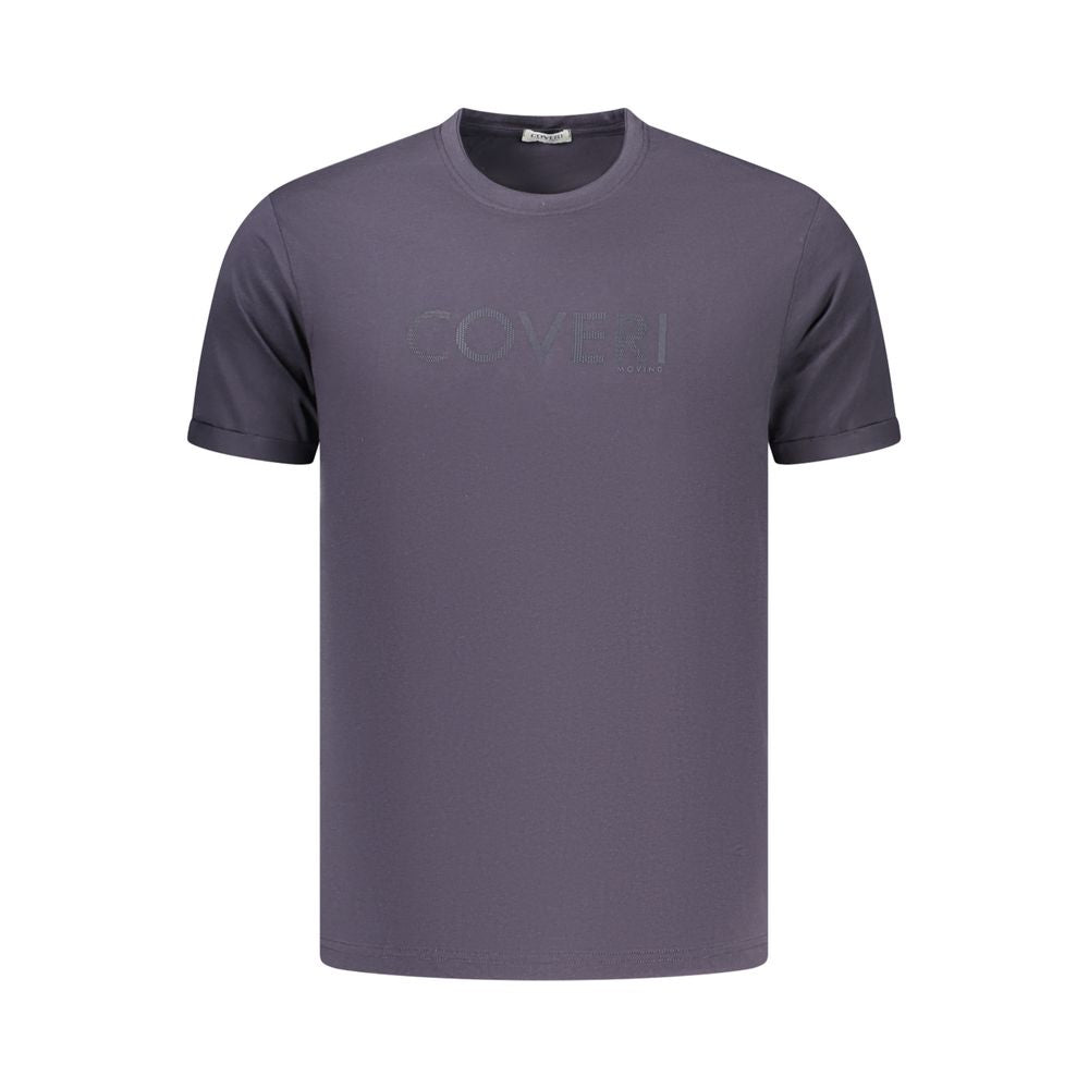 Blue Cotton Men's T-Shirt