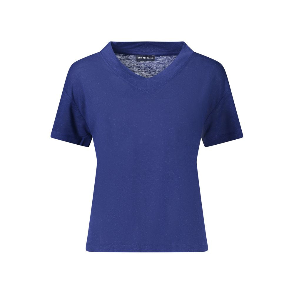 Blue Viscose Woman T-Shirt