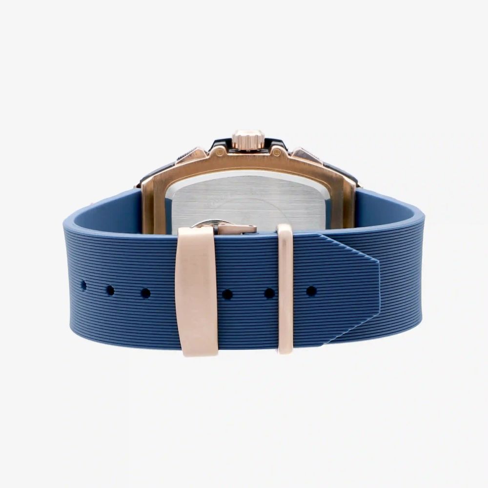 Blue Synthetic Dress Watch