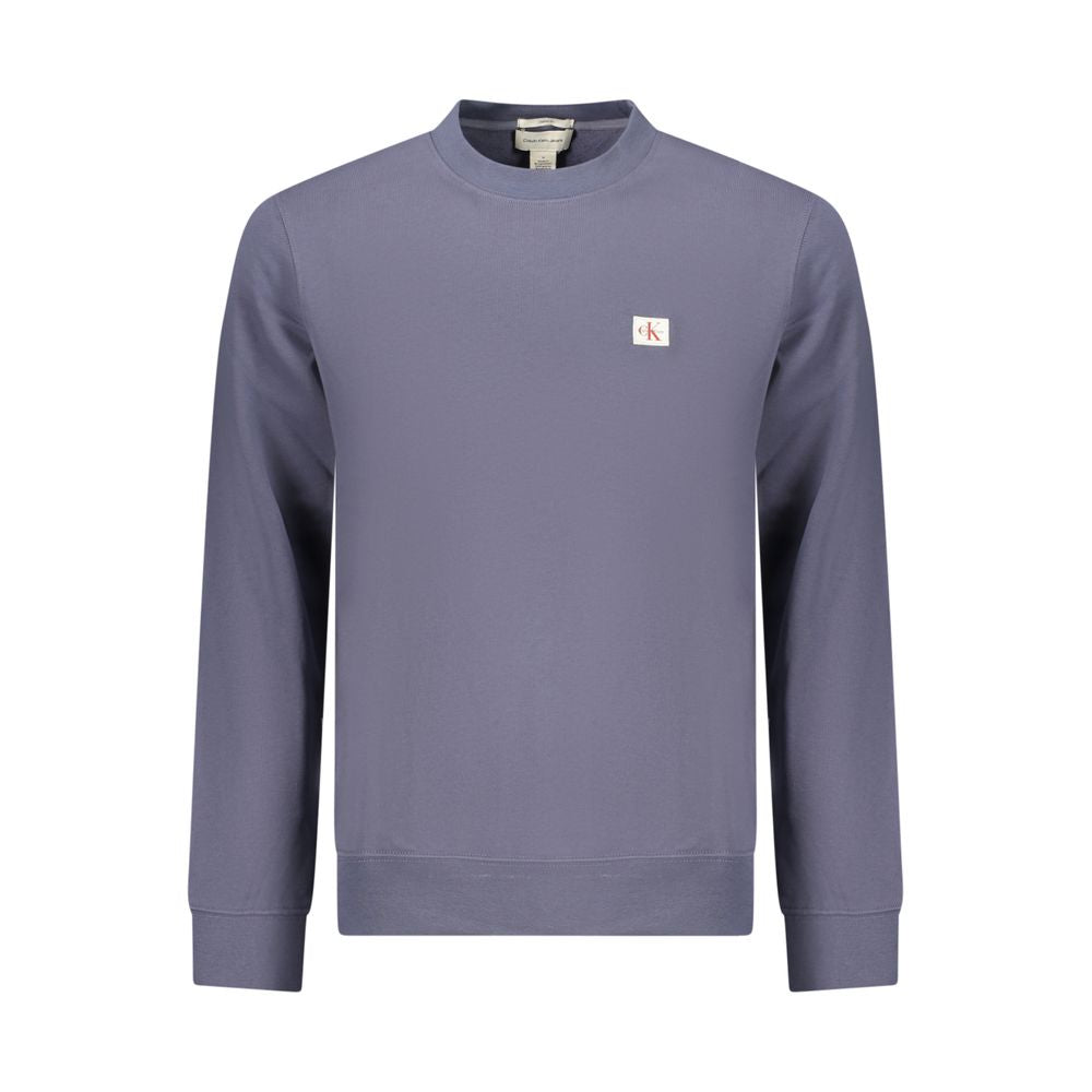 Blue Cotton Men's Sweatshirt