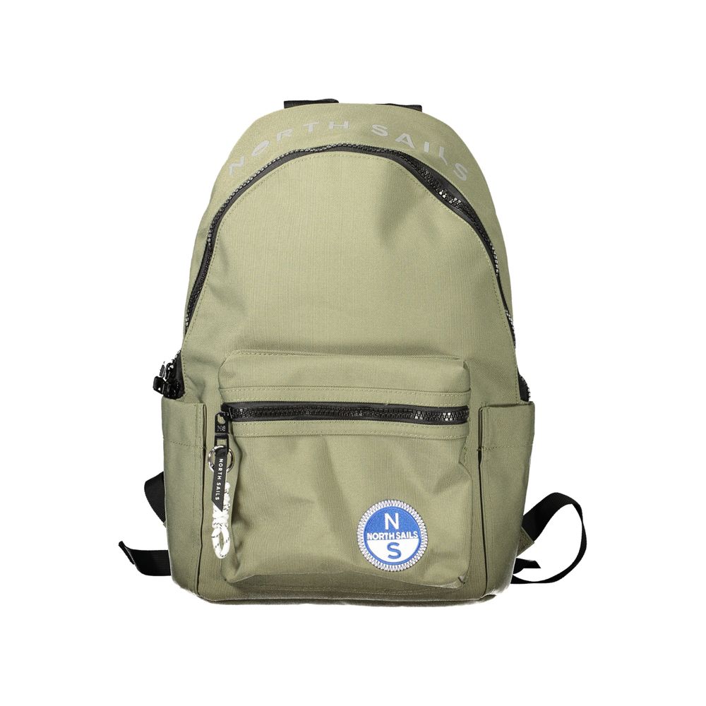 Green Polyester Backpack
