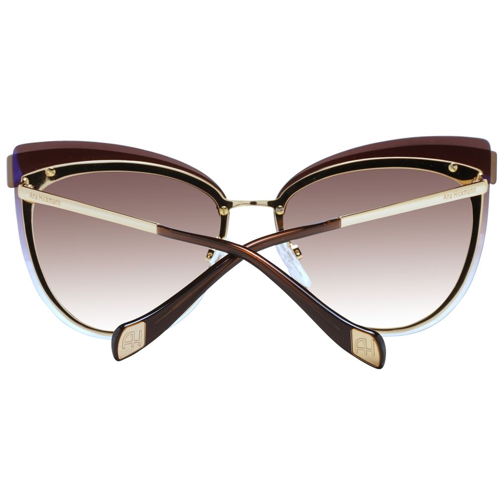 Brown Metal Sunglasses