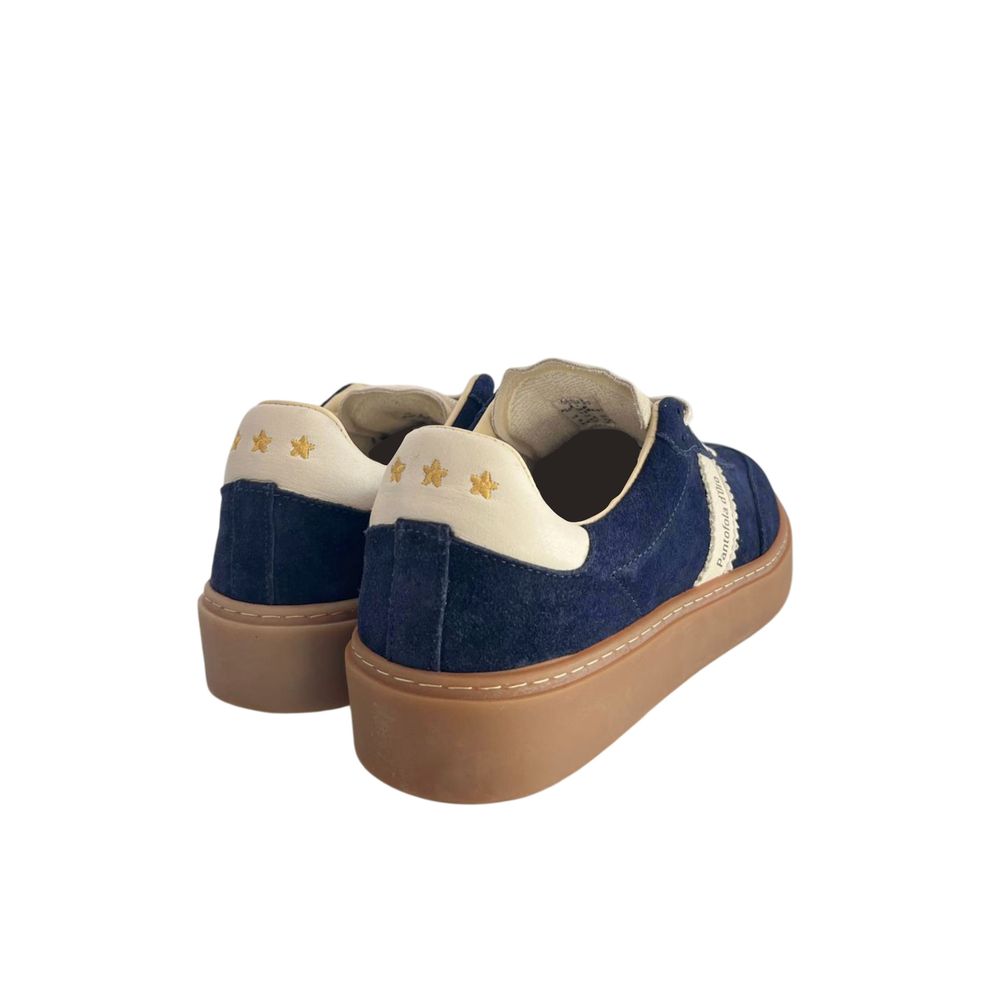 Blue Suede Men Sneakers
