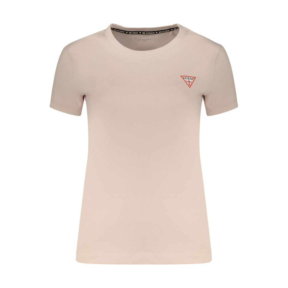 Pink Cotton Womens T-Shirt