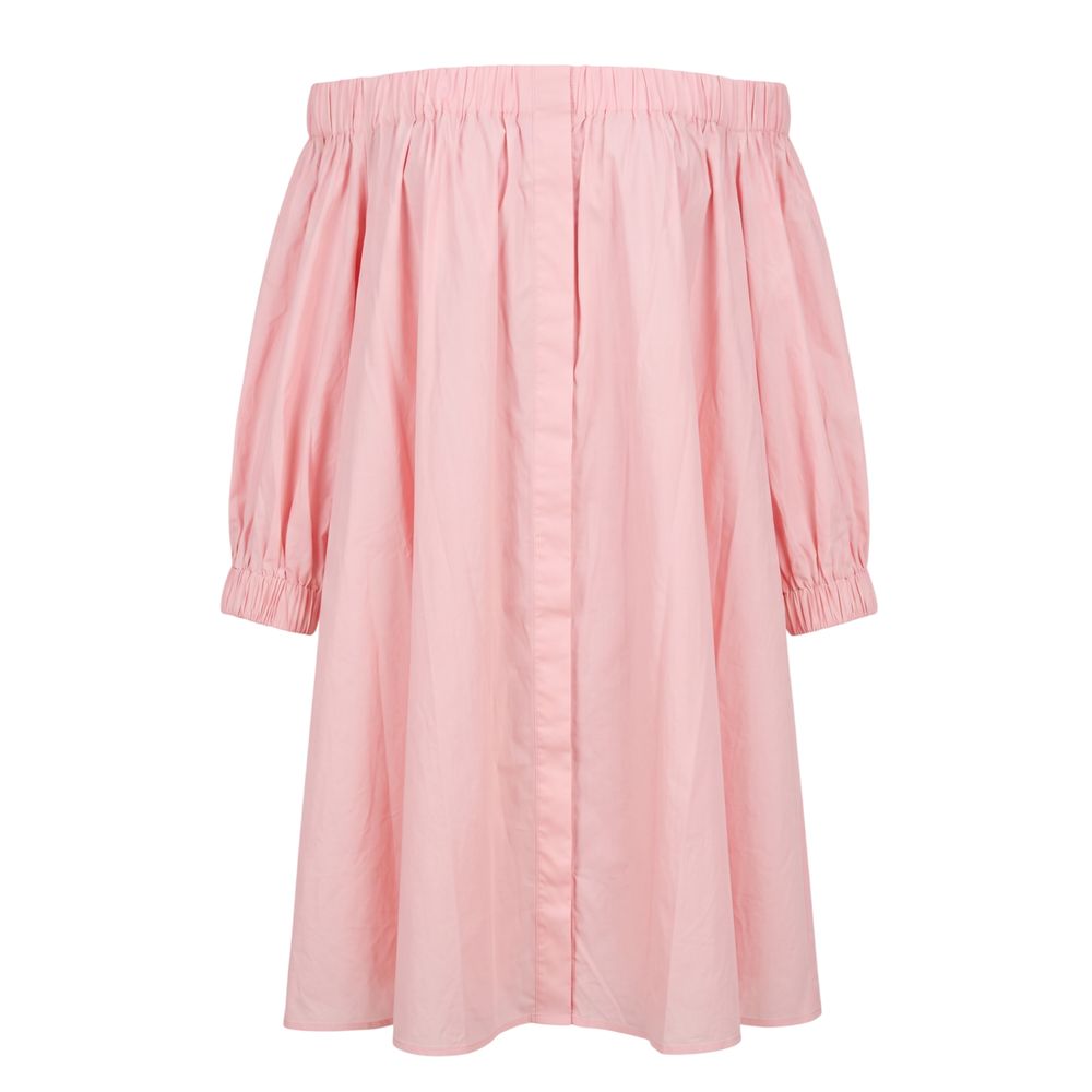 Pink Cotton Women Dress