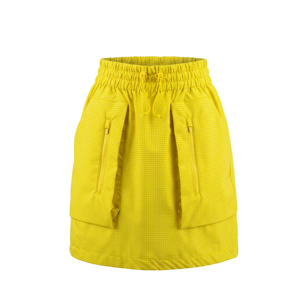 Yellow Polyamide Women Skirt