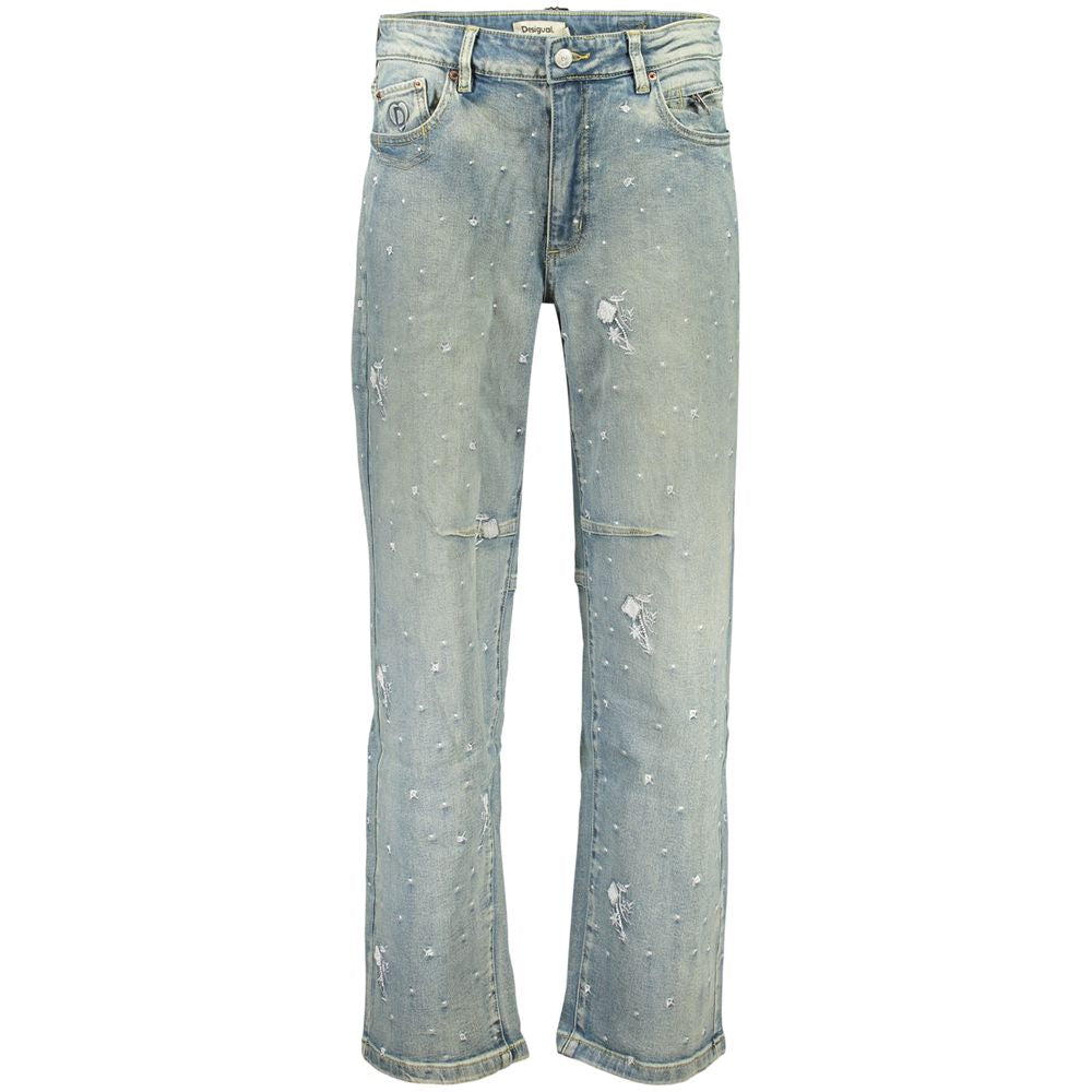 Azzurro Cotton Women's Jeans