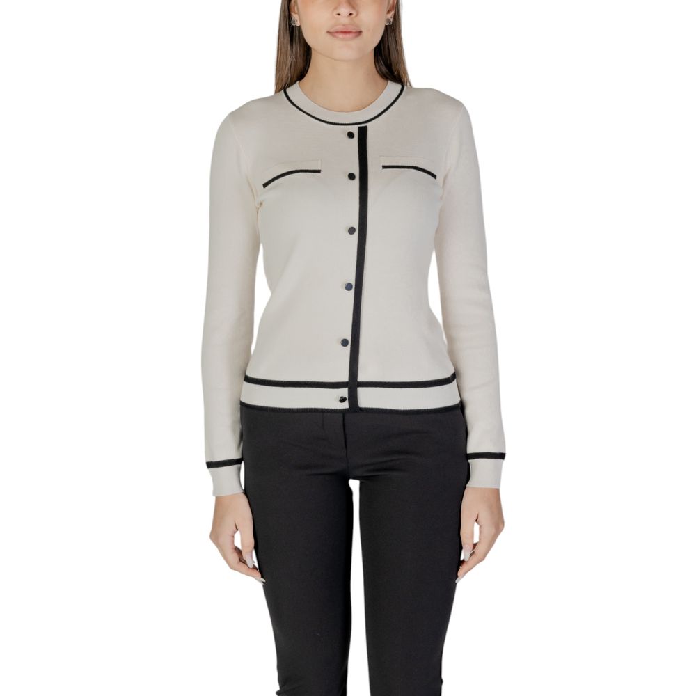 Cream Viscose Cardigan