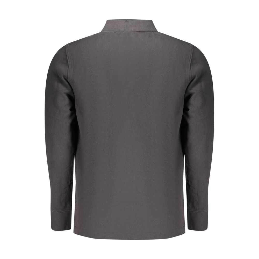 Black Cotton Polo Shirt