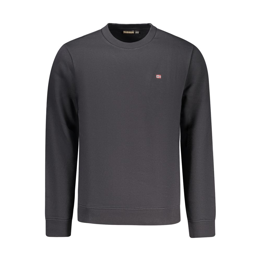 Black Cotton Sweatshirt