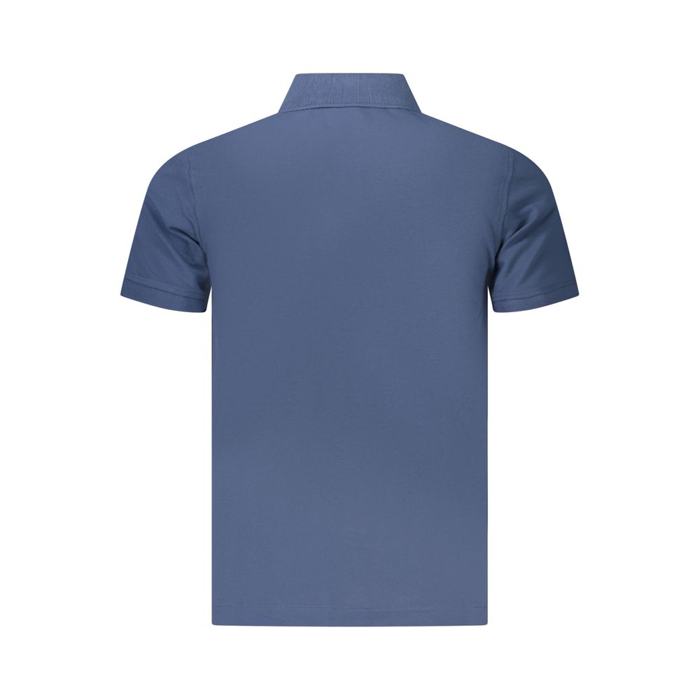 Blue Cotton Polo Shirt