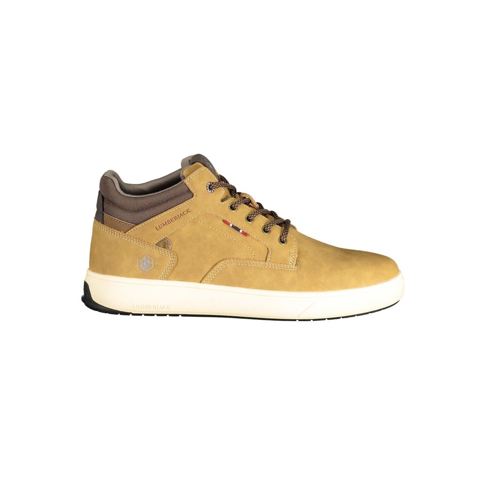 Brown Polyurethane Men's Sneaker
