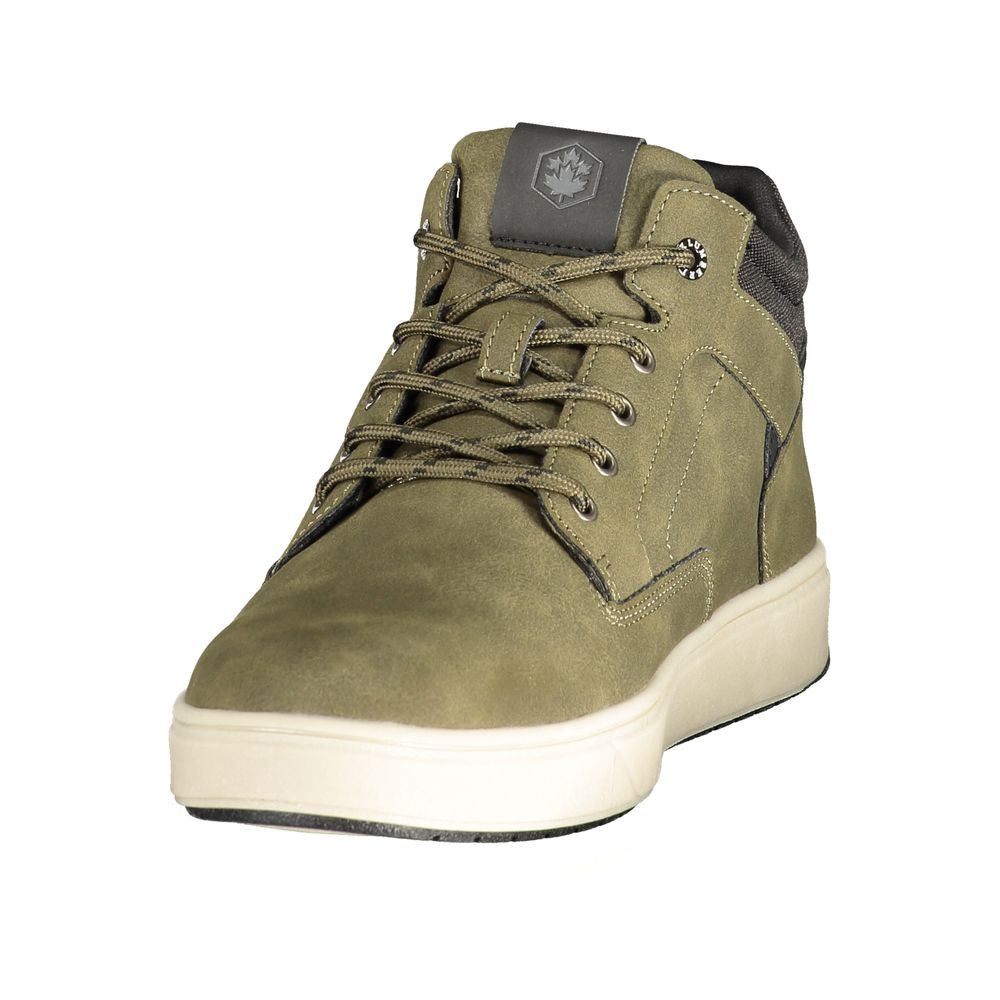 Verde Polyester Mens Sneaker