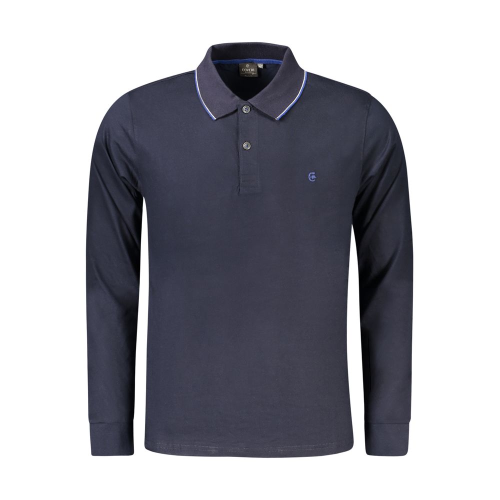 Blue Cotton Men's Polo