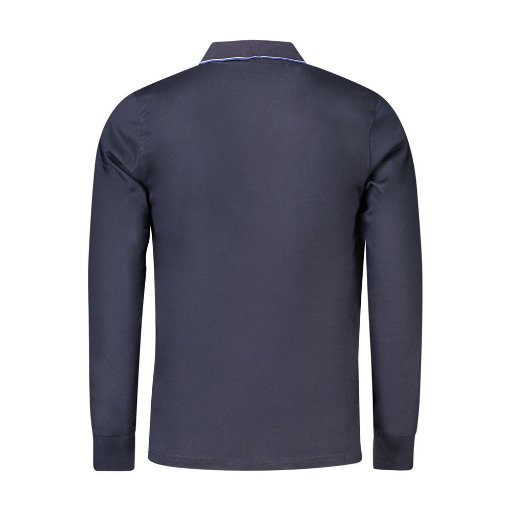 Blue Cotton Men's Polo