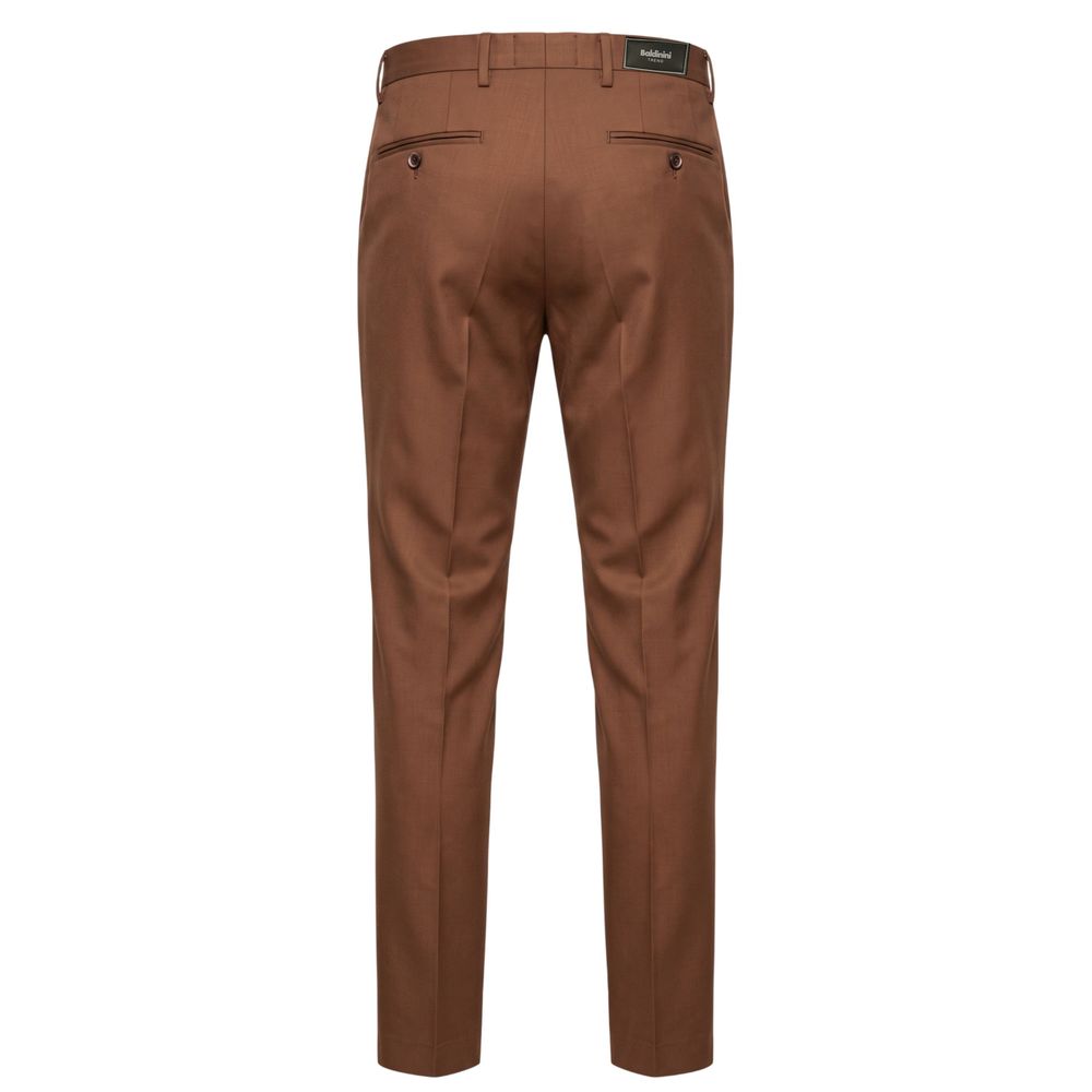 Brown Viscose Men's Pant