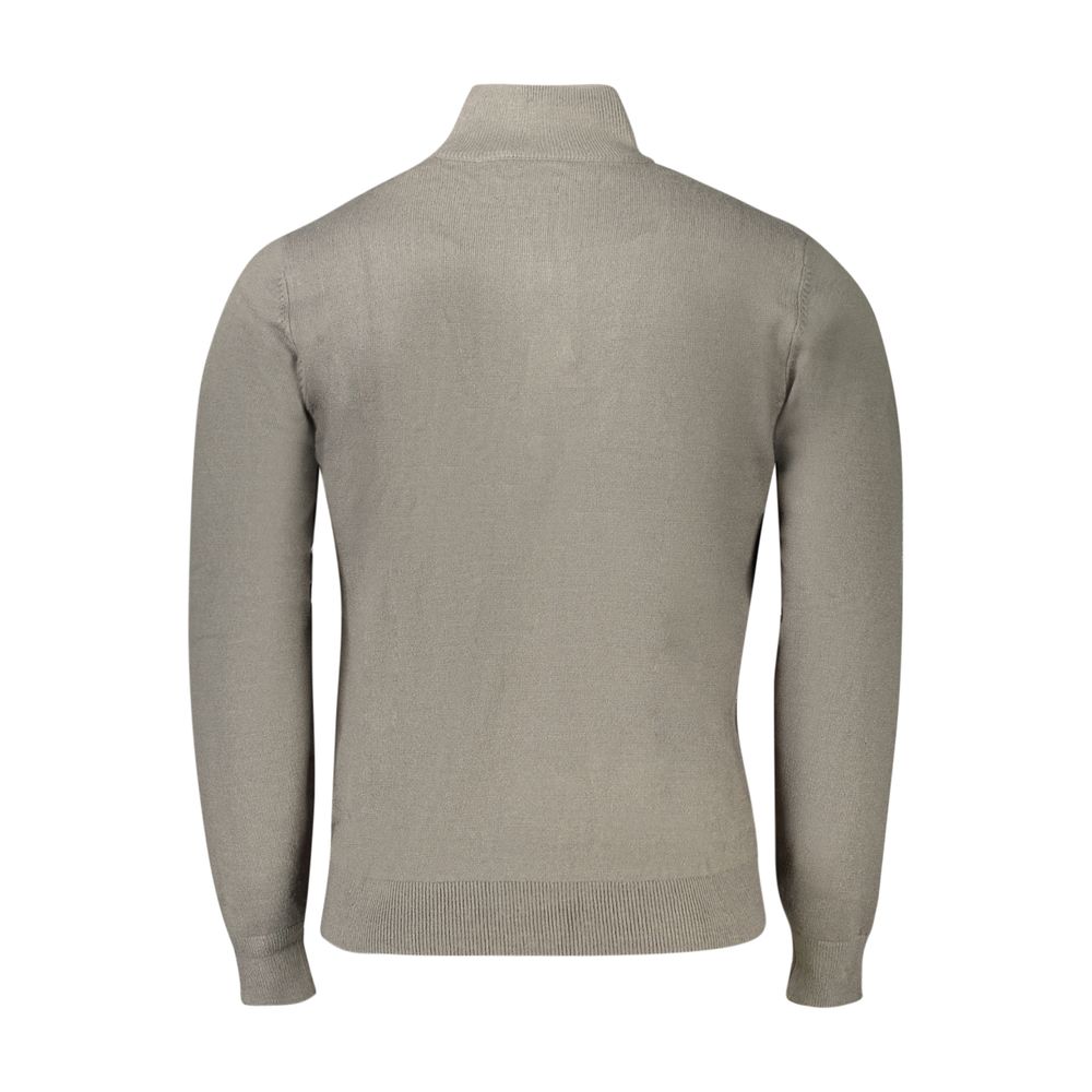 Gray Acrylic Men's Sweater