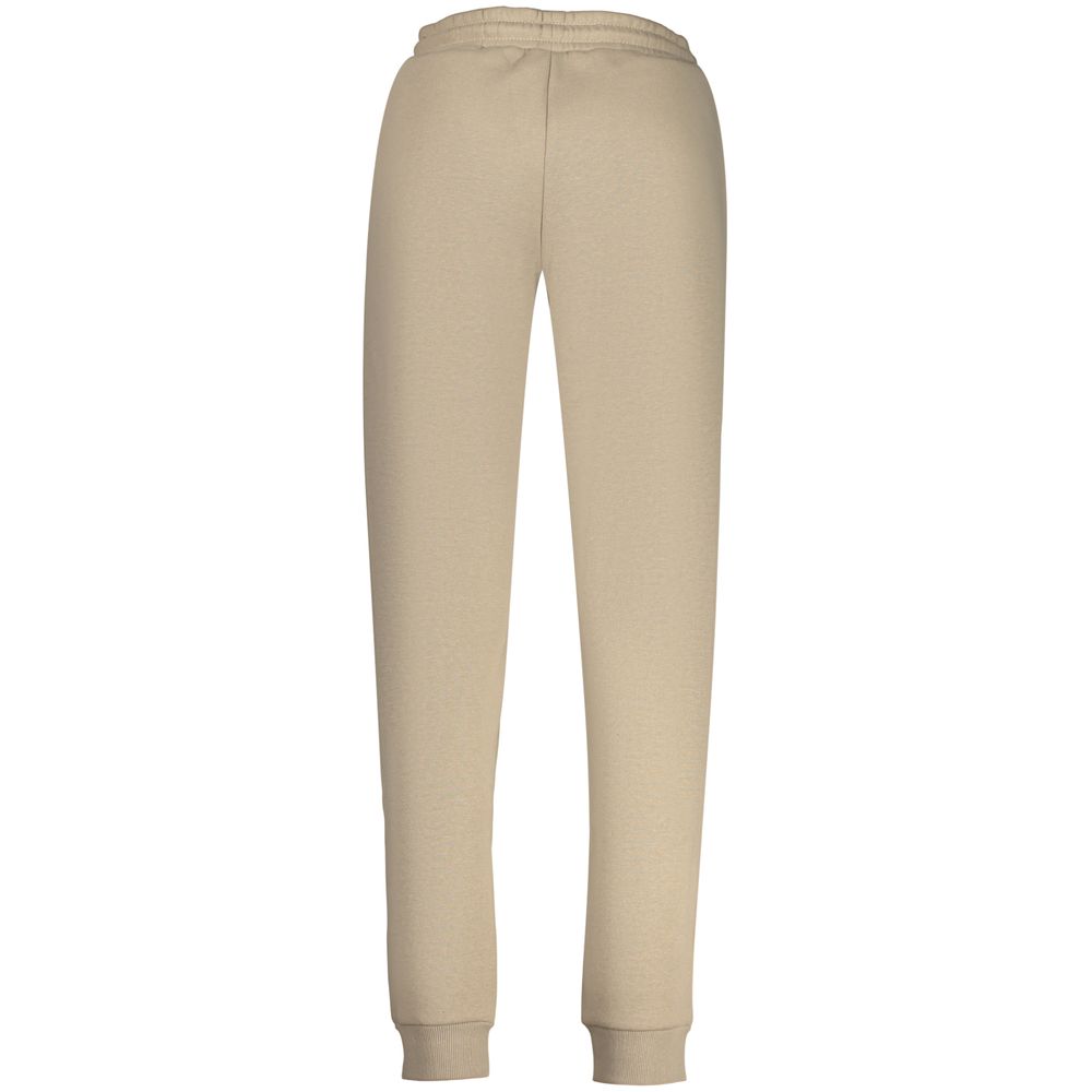 Beige Cotton Women's Trousers
