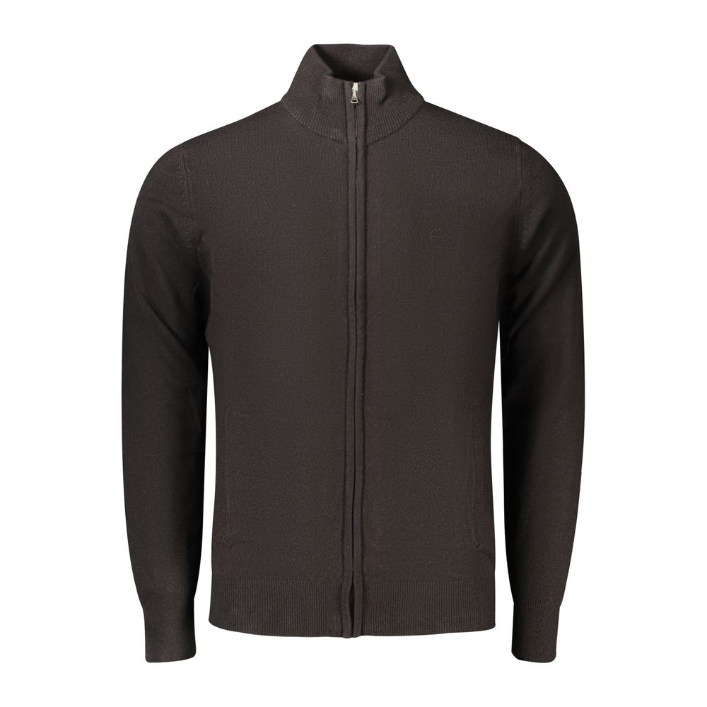 Black Acrylic Men's Cardigan