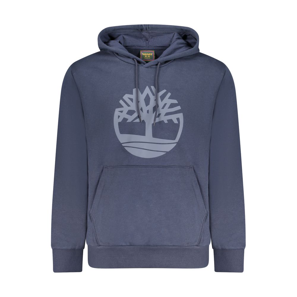 Blue Cotton Men's Hoodie