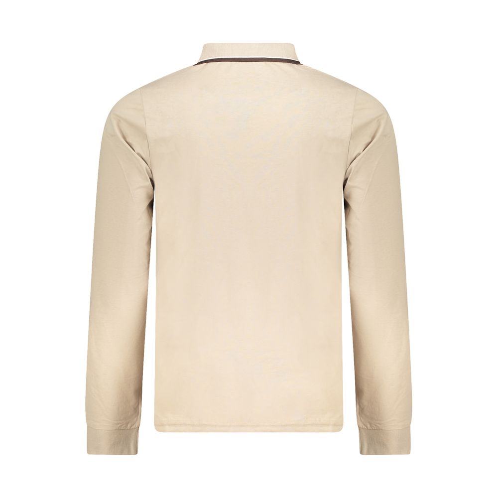 Beige Cotton Men's Polo