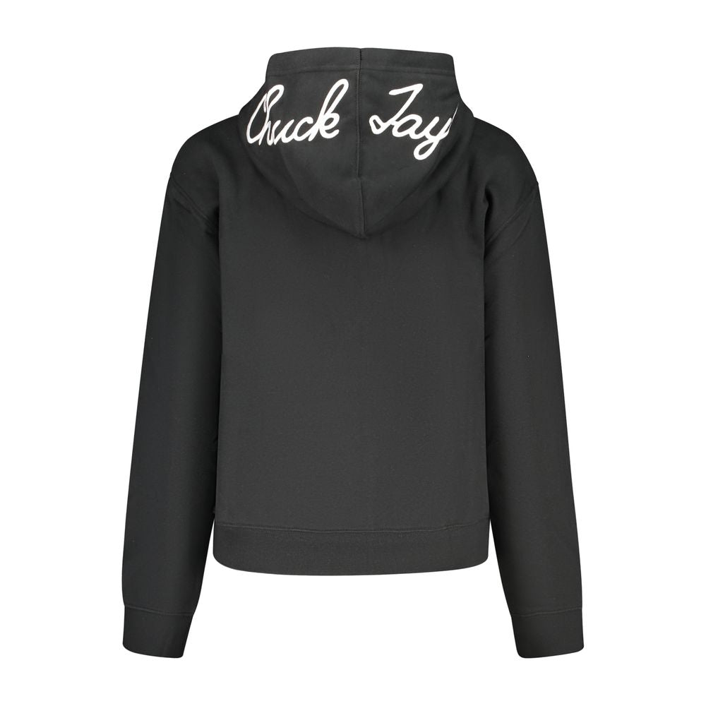 Black Cotton Sweatshirt