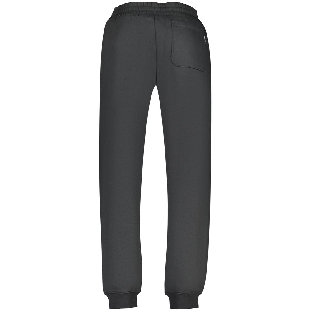 Black Cotton Athletic Pants