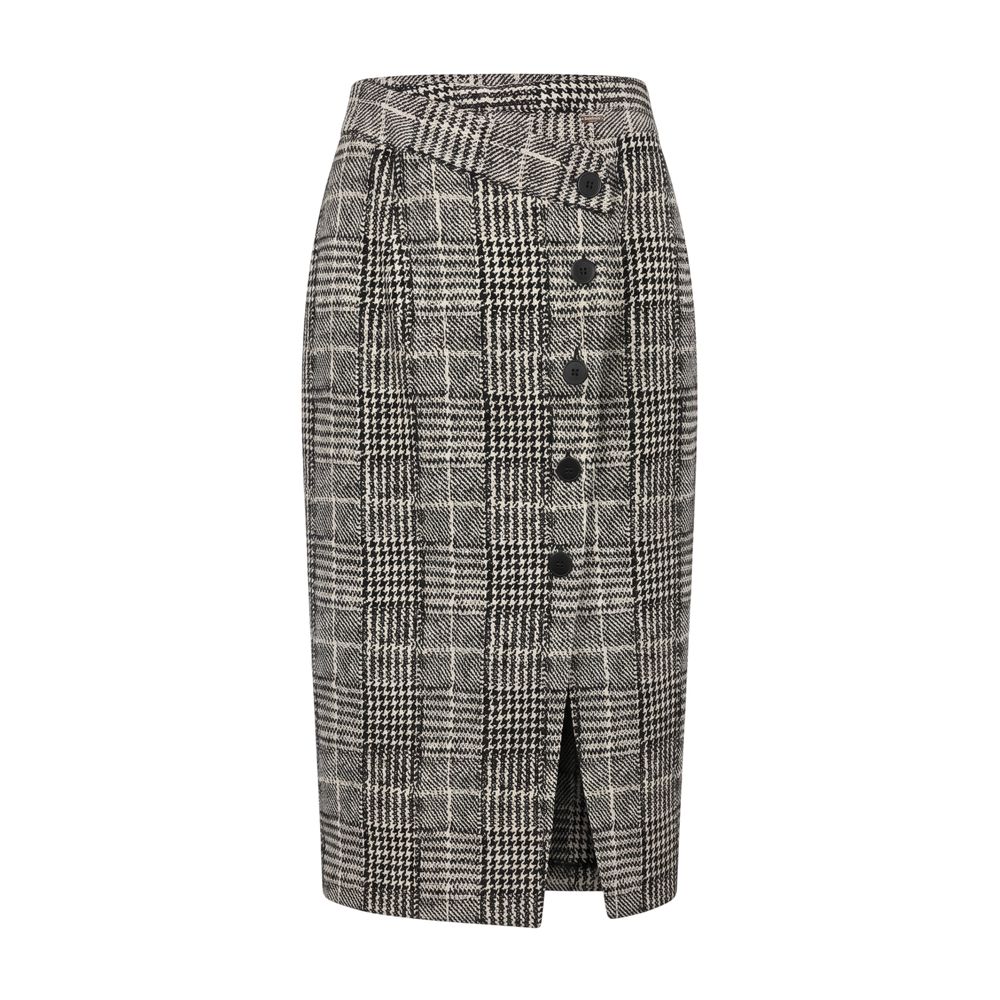 White Cotton Women Skirt