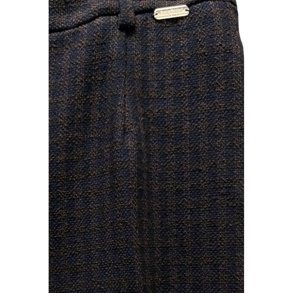 Blue Cotton Women Pants
