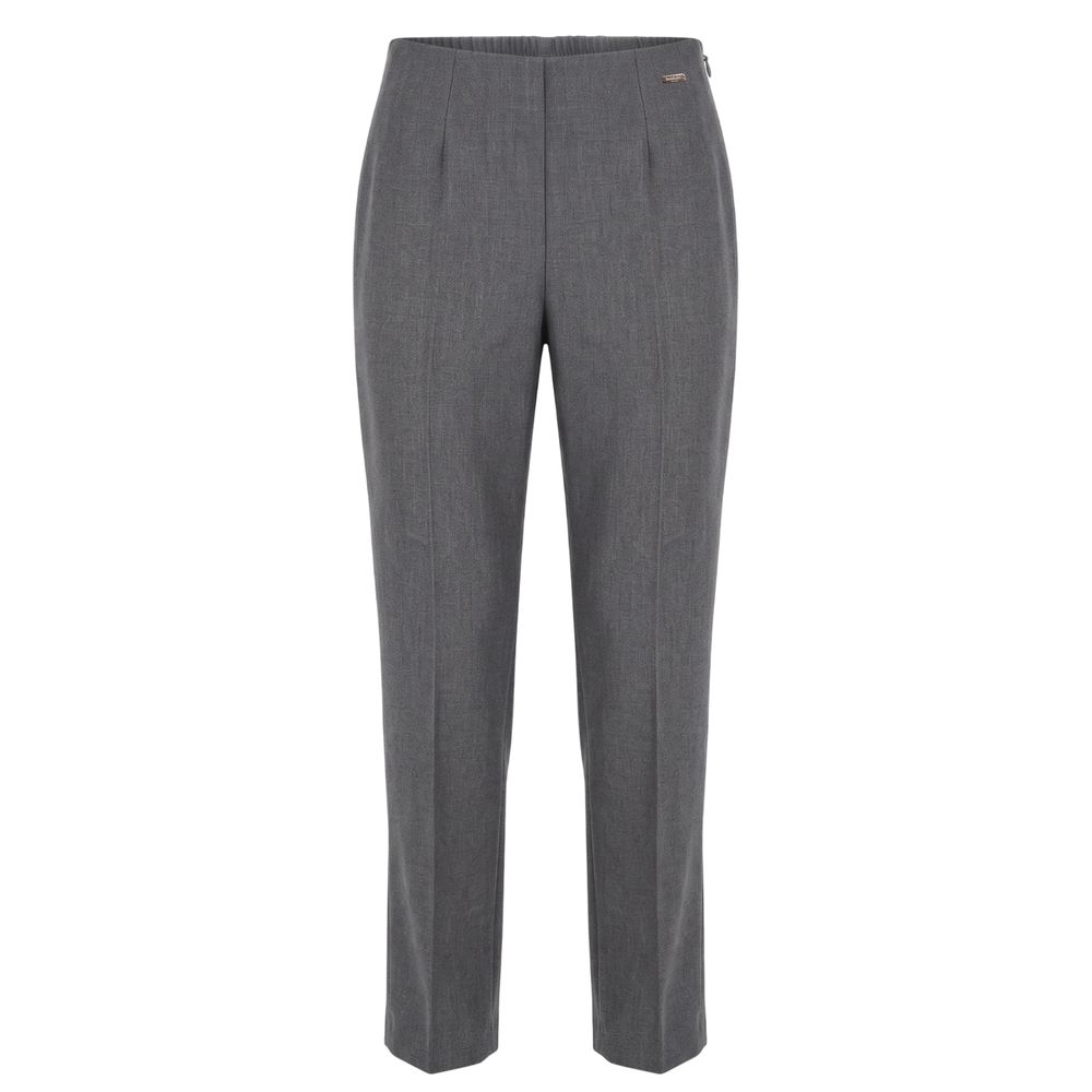 Grey Viscose Women Pant