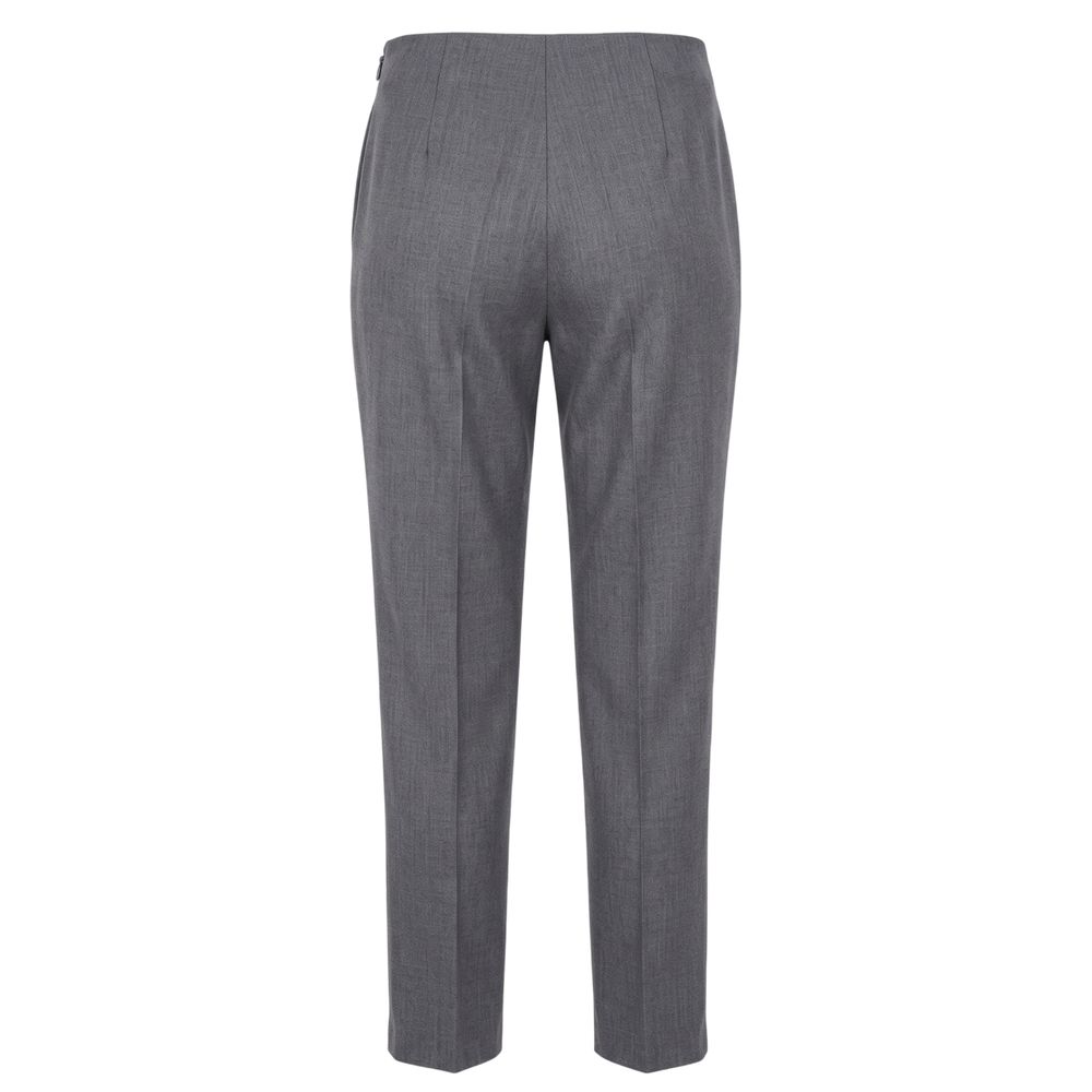 Grey Viscose Women Pant